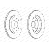 Bremsscheiben FERODO DDF1774C vorne, belüftet, 2 Stück von Ferodo