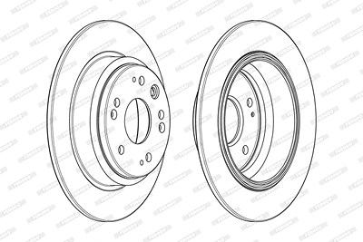 Ferodo Bremsscheibe [Hersteller-Nr. DDF1894C] für Honda von FERODO