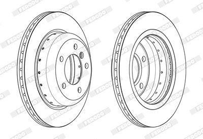 Ferodo 1x Bremsscheibe [Hersteller-Nr. DDF2617VC-1] für BMW von FERODO