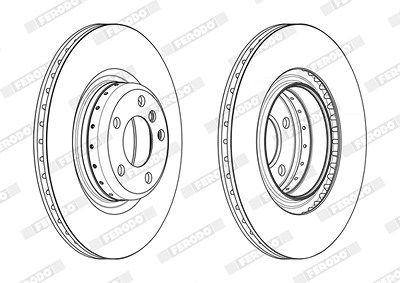 Ferodo 1x Bremsscheibe [Hersteller-Nr. DDF2623VC-1] für BMW von FERODO