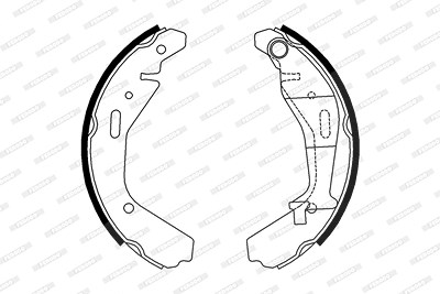 Ferodo Bremsbackensatz [Hersteller-Nr. FSB4007] für Opel, Subaru, Suzuki von FERODO