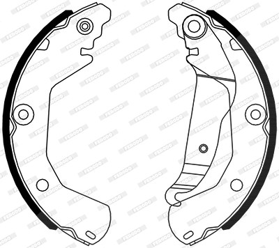 Ferodo Bremsbackensatz [Hersteller-Nr. FSB4316] für Chevrolet von FERODO