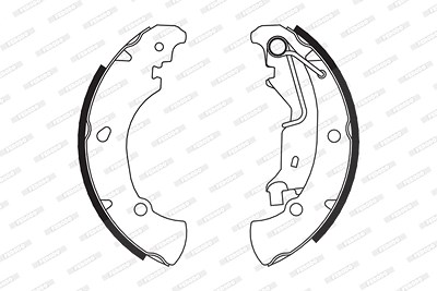 Ferodo Bremsbackensatz [Hersteller-Nr. FSB656] für Citroën, Fiat, Lancia von FERODO