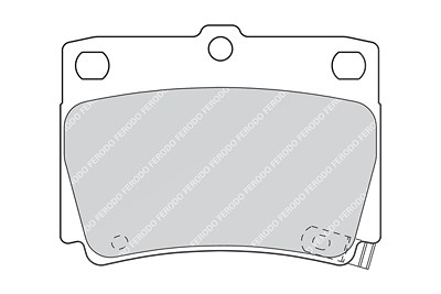 Ferodo Bremsbelagsatz, Scheibenbremse [Hersteller-Nr. FDB1570] für Mitsubishi von FERODO