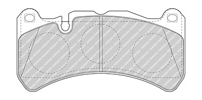 Ferodo Bremsbelagsatz, Scheibenbremse [Hersteller-Nr. FDB4212] für Mercedes-Benz, Maserati von FERODO