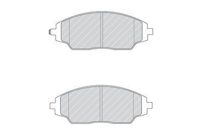 Ferodo Bremsbelagsatz, Scheibenbremse [Hersteller-Nr. FDB4496] für Chevrolet von FERODO