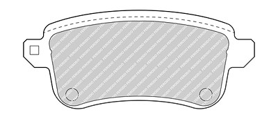 Ferodo Bremsbelagsatz, Scheibenbremse [Hersteller-Nr. FDB4699] für Nissan, Renault von FERODO