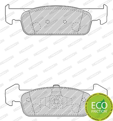 Ferodo Bremsbelagsatz, Scheibenbremse [Hersteller-Nr. FDB4822] für Dacia, Renault von FERODO