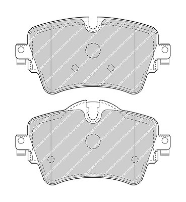 Ferodo Bremsbelagsatz, Scheibenbremse [Hersteller-Nr. FDB4945] für Mini, BMW von FERODO