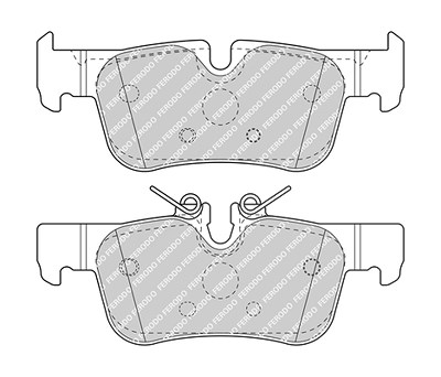 Ferodo Bremsbelagsatz, Scheibenbremse [Hersteller-Nr. FDB4954] für BMW, Mini von FERODO