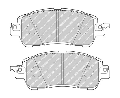 Ferodo Bremsbelagsatz, Scheibenbremse [Hersteller-Nr. FDB5015] für Mazda von FERODO