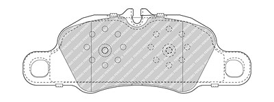 Ferodo Bremsbelagsatz, Scheibenbremse [Hersteller-Nr. FDB5018] für Porsche von FERODO