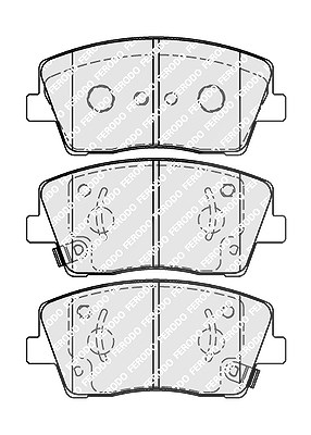 Ferodo Bremsbelagsatz, Scheibenbremse [Hersteller-Nr. FDB5044] für Kia von FERODO