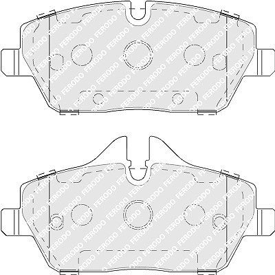 Ferodo Bremsbelagsatz, Scheibenbremse [Hersteller-Nr. FDB5092] für BMW von FERODO