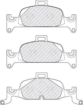 Ferodo Bremsbelagsatz, Scheibenbremse [Hersteller-Nr. FDB5101] für Audi von FERODO