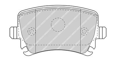 Ferodo Bremsbelagsatz, Scheibenbremse [Hersteller-Nr. FDB5107] für Bentley, Seat, Skoda, VW von FERODO