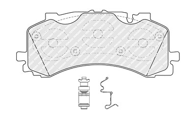 Ferodo Bremsbelagsatz, Scheibenbremse [Hersteller-Nr. FDB5200] für Audi, VW von FERODO