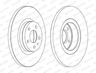 Ferodo Bremsscheibe [Hersteller-Nr. DDF1057C] für Alfa Romeo von FERODO