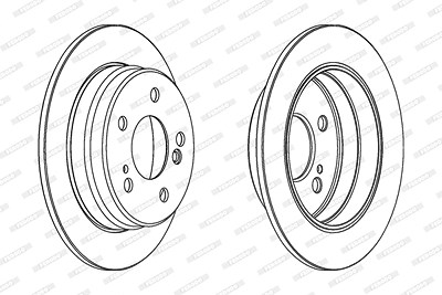 Ferodo Bremsscheibe [Hersteller-Nr. DDF122] für Mercedes-Benz, Lifan von FERODO