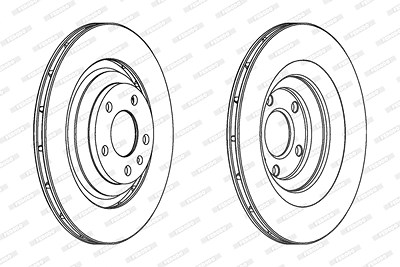Ferodo Bremsscheibe [Hersteller-Nr. DDF1240C] für Audi von FERODO