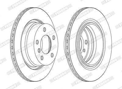 Ferodo Bremsscheibe [Hersteller-Nr. DDF1285C] für BMW von FERODO