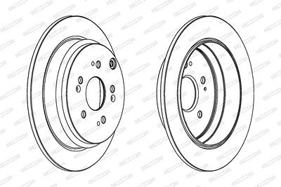 Ferodo Bremsscheibe [Hersteller-Nr. DDF1608C] für Honda von FERODO