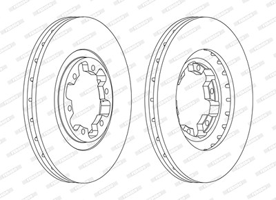 Ferodo Bremsscheibe [Hersteller-Nr. DDF1626C] für Nissan, Infiniti von FERODO
