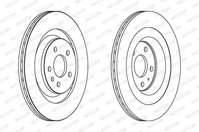 Ferodo Bremsscheibe [Hersteller-Nr. DDF1667C] für Audi von FERODO
