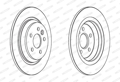Ferodo Bremsscheibe [Hersteller-Nr. DDF1720C] für Saab, Volvo von FERODO