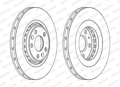 Ferodo Bremsscheibe [Hersteller-Nr. DDF1727C] für Renault von FERODO