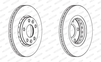 Ferodo Bremsscheibe [Hersteller-Nr. DDF1728C] für Dacia, Renault von FERODO