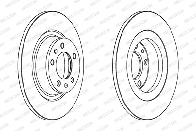 Ferodo Bremsscheibe [Hersteller-Nr. DDF1744] für Peugeot von FERODO