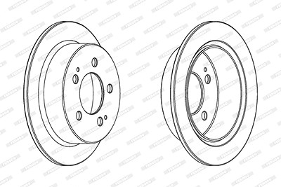 Ferodo Bremsscheibe [Hersteller-Nr. DDF1753C] für Ssangyong von FERODO