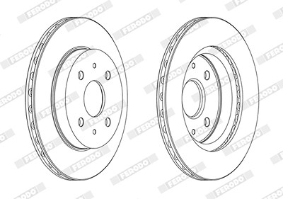 Ferodo Bremsscheibe [Hersteller-Nr. DDF1774C] für Dacia, Daihatsu, Subaru von FERODO