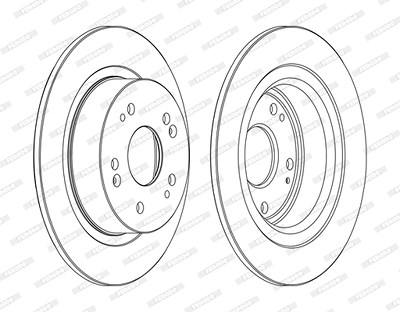Ferodo Bremsscheibe [Hersteller-Nr. DDF1776C] für Acura, Honda von FERODO