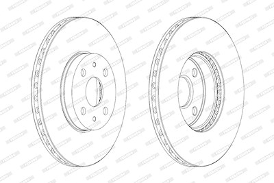 Ferodo Bremsscheibe [Hersteller-Nr. DDF1780C] für Toyota von FERODO