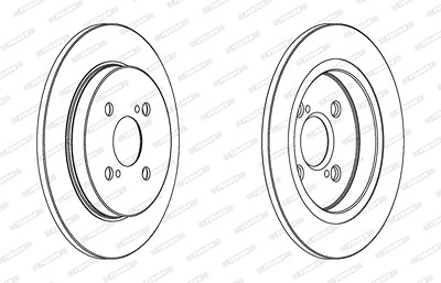 Ferodo Bremsscheibe [Hersteller-Nr. DDF1781C] für Aston Martin, Toyota von FERODO