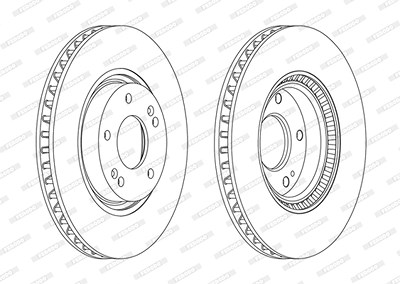 Ferodo Bremsscheibe [Hersteller-Nr. DDF1795C] für Hyundai, Kia von FERODO