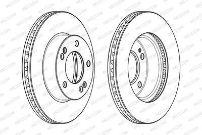 Ferodo Bremsscheibe [Hersteller-Nr. DDF1810C] für Ssangyong von FERODO