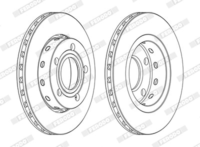 Ferodo Bremsscheibe [Hersteller-Nr. DDF1887C] für Audi, VW von FERODO