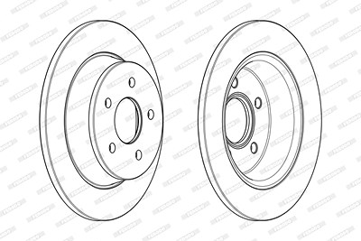 Ferodo Bremsscheibe [Hersteller-Nr. DDF2058C] für Ford von FERODO