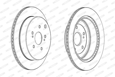 Ferodo Bremsscheibe [Hersteller-Nr. DDF2072C] für Suzuki von FERODO