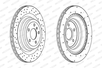 Ferodo Bremsscheibe [Hersteller-Nr. DDF2209C] für Mercedes-Benz von FERODO