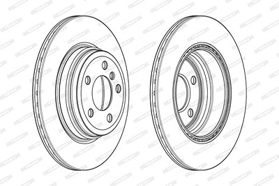 Ferodo Bremsscheibe [Hersteller-Nr. DDF2404C] für BMW von FERODO