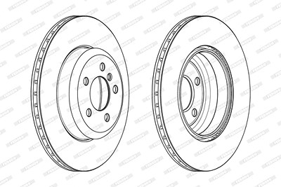 Ferodo Bremsscheibe [Hersteller-Nr. DDF2480C] für BMW von FERODO