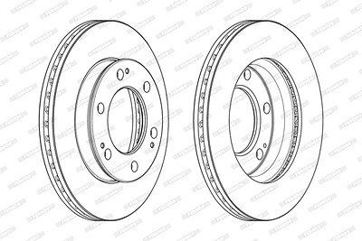 Ferodo Bremsscheibe [Hersteller-Nr. DDF2547C] für Ssangyong von FERODO