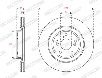 Ferodo Bremsscheibe [Hersteller-Nr. DDF3069C] für Honda von FERODO