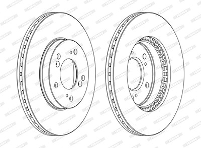Ferodo Bremsscheibe [Hersteller-Nr. DDF829C] für Acura, Honda von FERODO