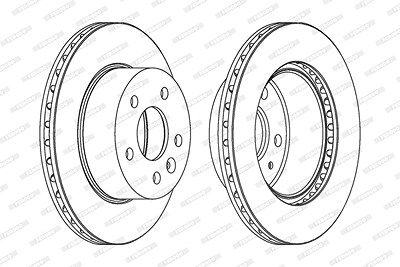 Ferodo Bremsscheibe [Hersteller-Nr. DDF860C] für Mercedes-Benz von FERODO