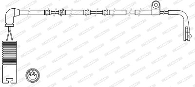 Ferodo Warnkontakt, Bremsbelagverschleiß [Hersteller-Nr. FWI315] für Land Rover von FERODO